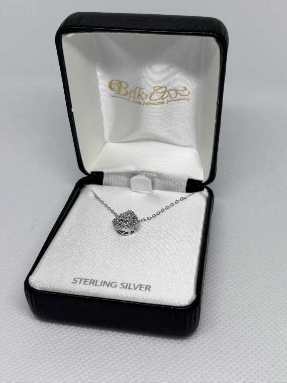 Belk & Co. Sterling Silver Teardrop Pendant Necklace